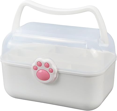 Gzluzvy Organizadores de manualidades y almacenamiento pequeño organizador de arte para niños, organizador de accesorios para el cabello, caja de