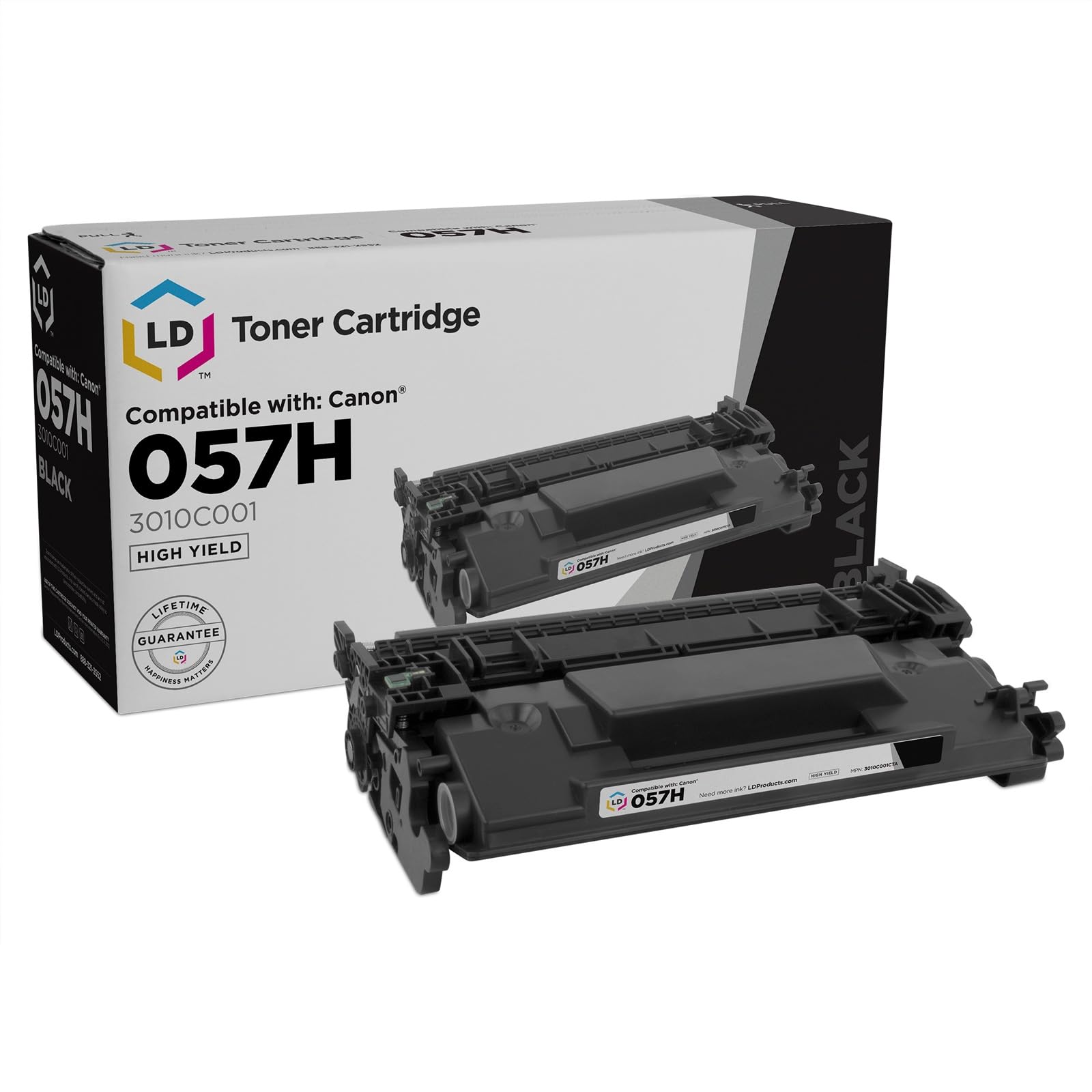 LD Products Compatible Toner Cartridge Replacement for Canon 057H Black HY Toner for use in Printer Canon imageCLASS MF445dw MF445 MF449 MF449dw MF448