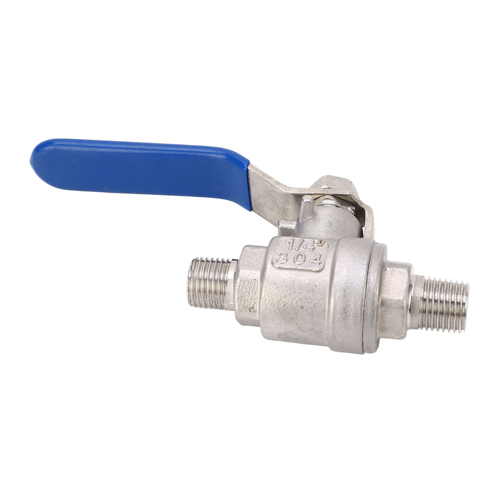 Kogelkraan 1/4″ NPT Buitendraad – 304 Roestvrij Staal, 90° Hendel, 1.6MPa – Voor Water, Olie, Stoom