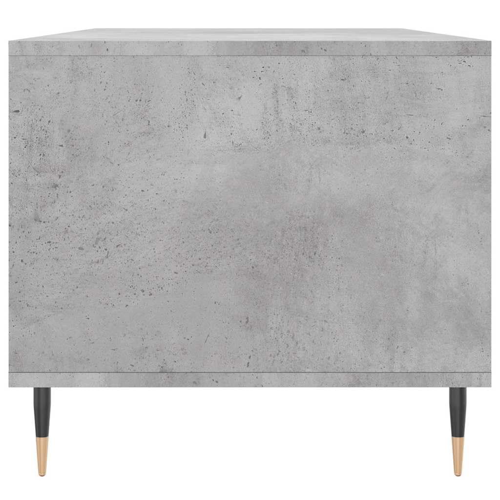 Générique Stolik kawowy 90x49x45 cm Drewno inżynieryjne szary beton | Z szufladą do przechowywania, metalowe nóżki, wytrzymała góra, łatwa do czyszczenia