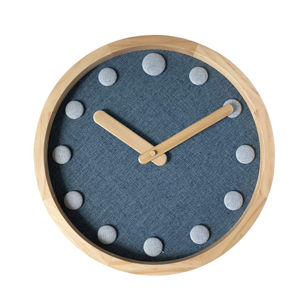 Horloge murale en bois silencieuse NaoSIn-Ni pour bureau et école