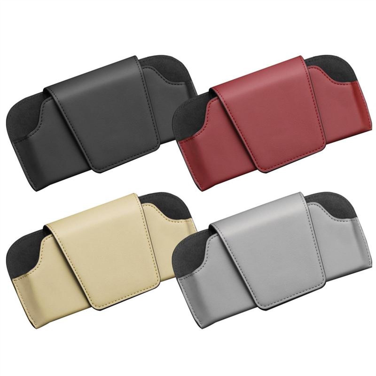 WILSEM Porte-Lunettes Portable De Voiture pour Fiat pour Bravo Voiture Visière Lunettes De Soleil Organisateur Étui Étui Lunettes (Color : D)