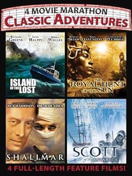 DVD 4 Movie Marathon: Classic Adventures (Island of the Lost / The Royal Hunt of the Sun / Shalimar / Scott of the Antartic) Book