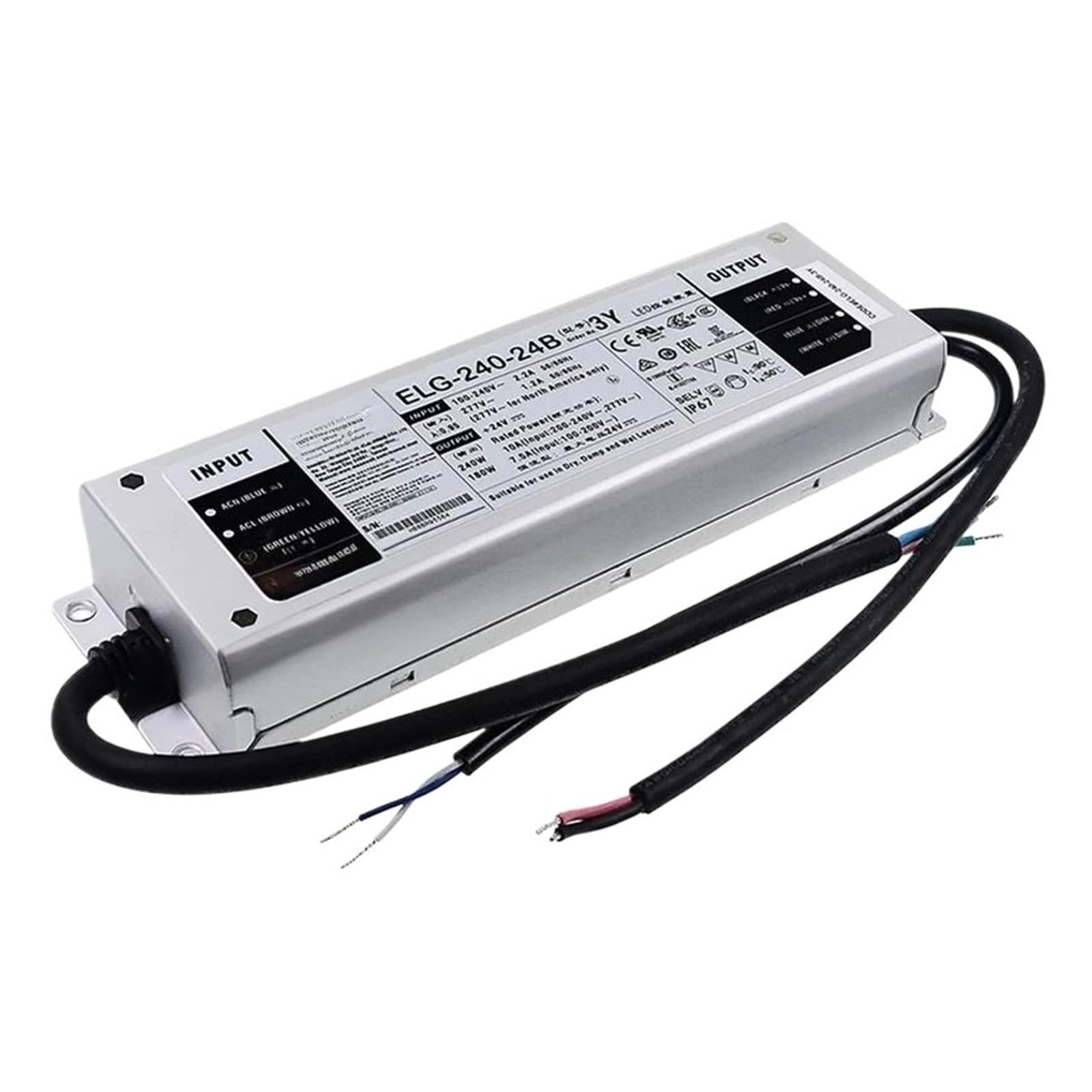 SWEWDSQG 105~150W Constant Current Mode Driver Waterproof Switching Power Supply ELG-240-C700A/C1050A/C1400A-3Y(ELG-240-C1400A-3Y)