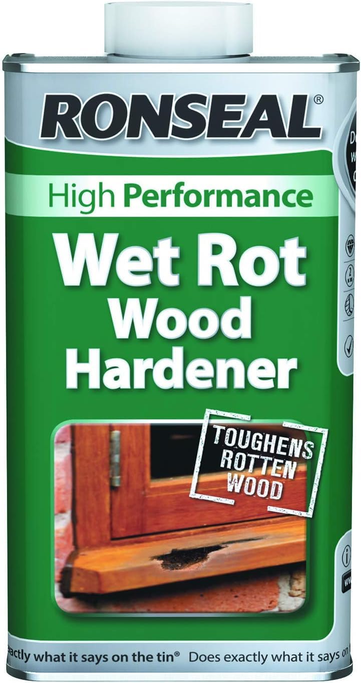 Wet Rot Wood Hardener & Restorer | Clear Formula for Rotten Wood Repair & Restoration | Strengthens Timber Before Filling 250ml