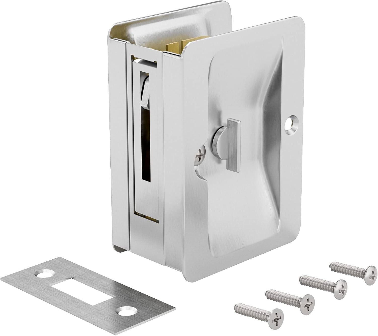 Richelieu Hardware 1701BCPSBC Onward Pocket Door Pull, Privacy Lock, 3