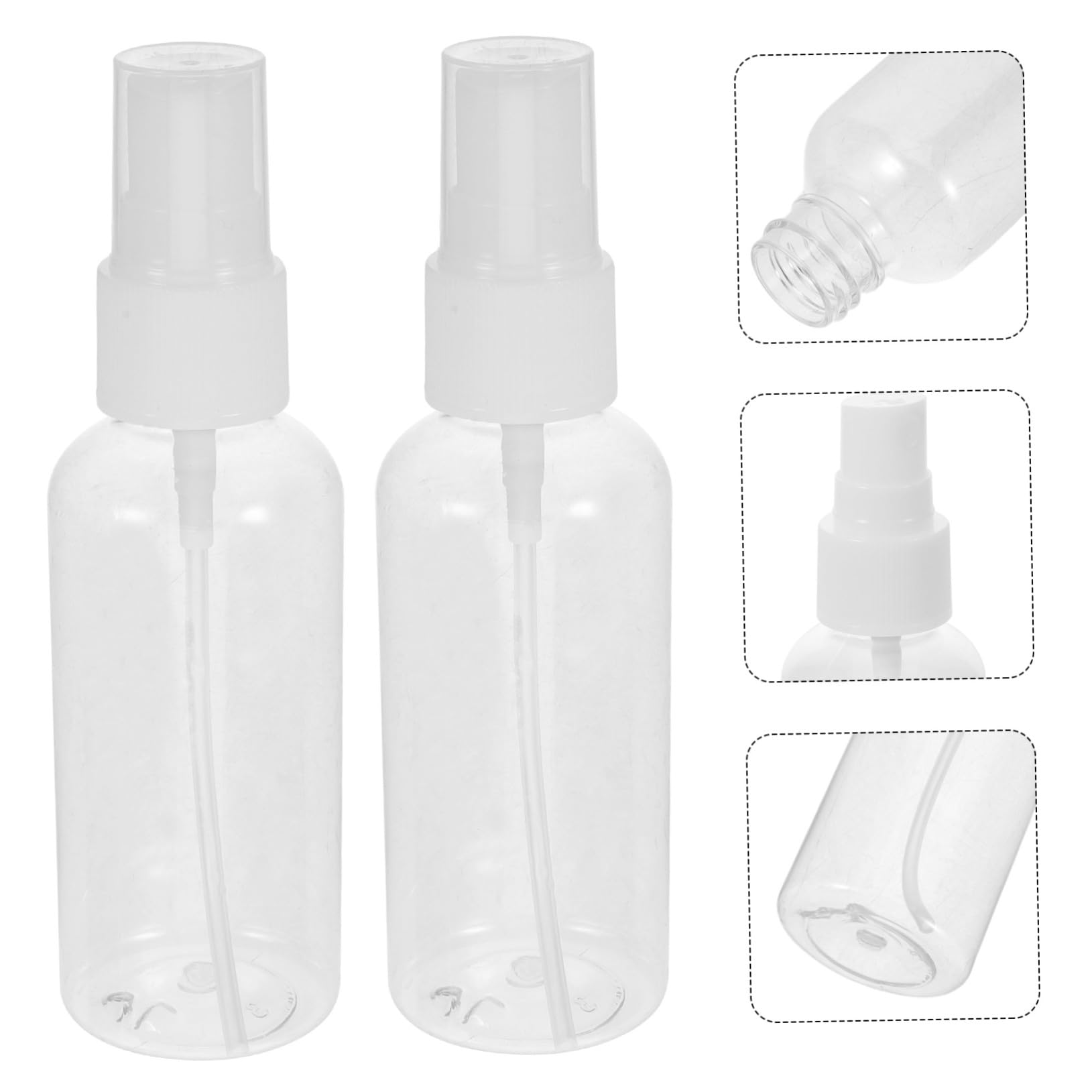 CALLARON 100 Sztuk Sztuk Przezroczystych Butelek Rozpylających Przenośny Atomizer Do i Olejków Eterycznych Wielofunkcyjne Pojemniki Podróżne z Mgiełką Wielokrotnego Napełniania