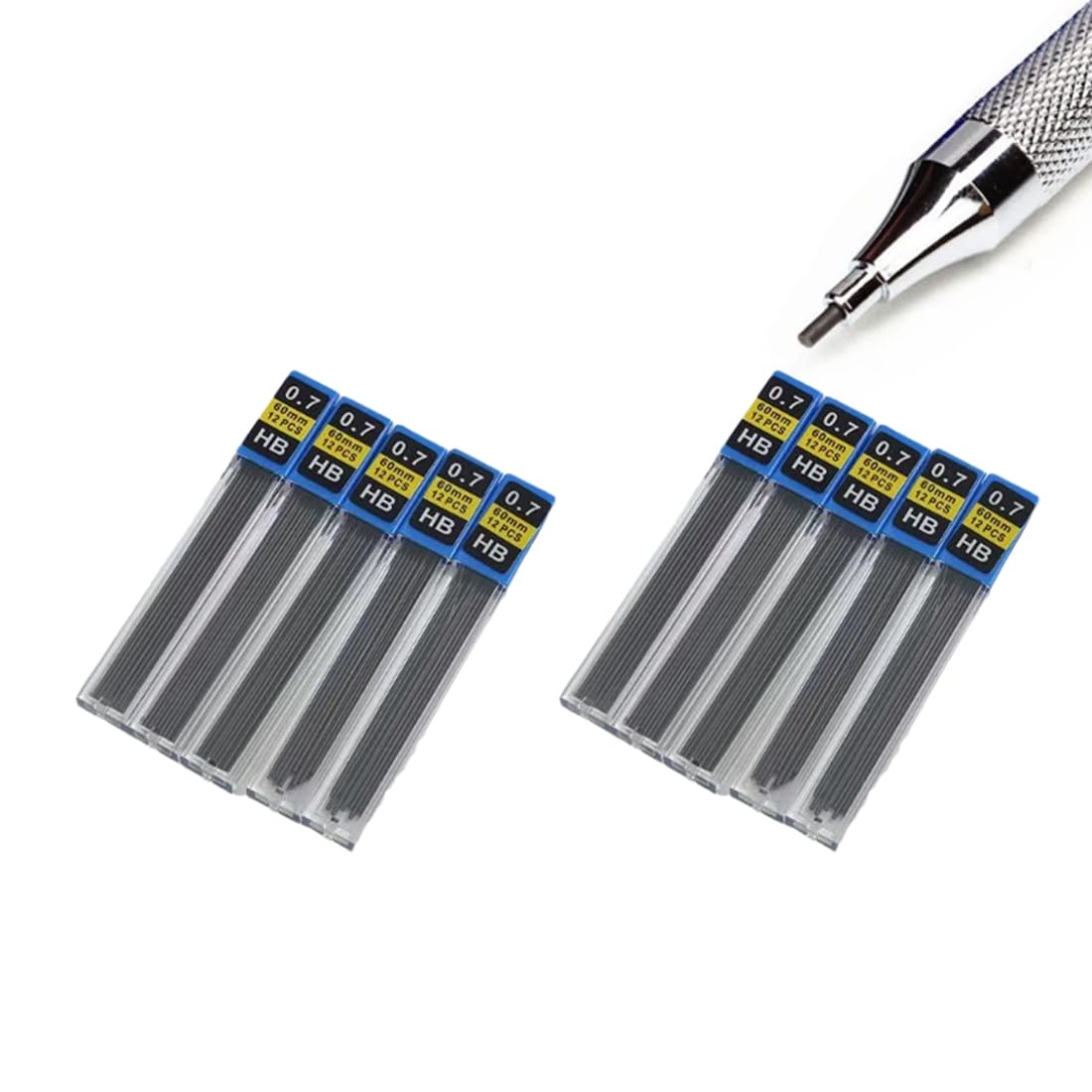 120 Pezzi Ricariche Mine 0,7 Mm Hb Infrangibili Per Portamine