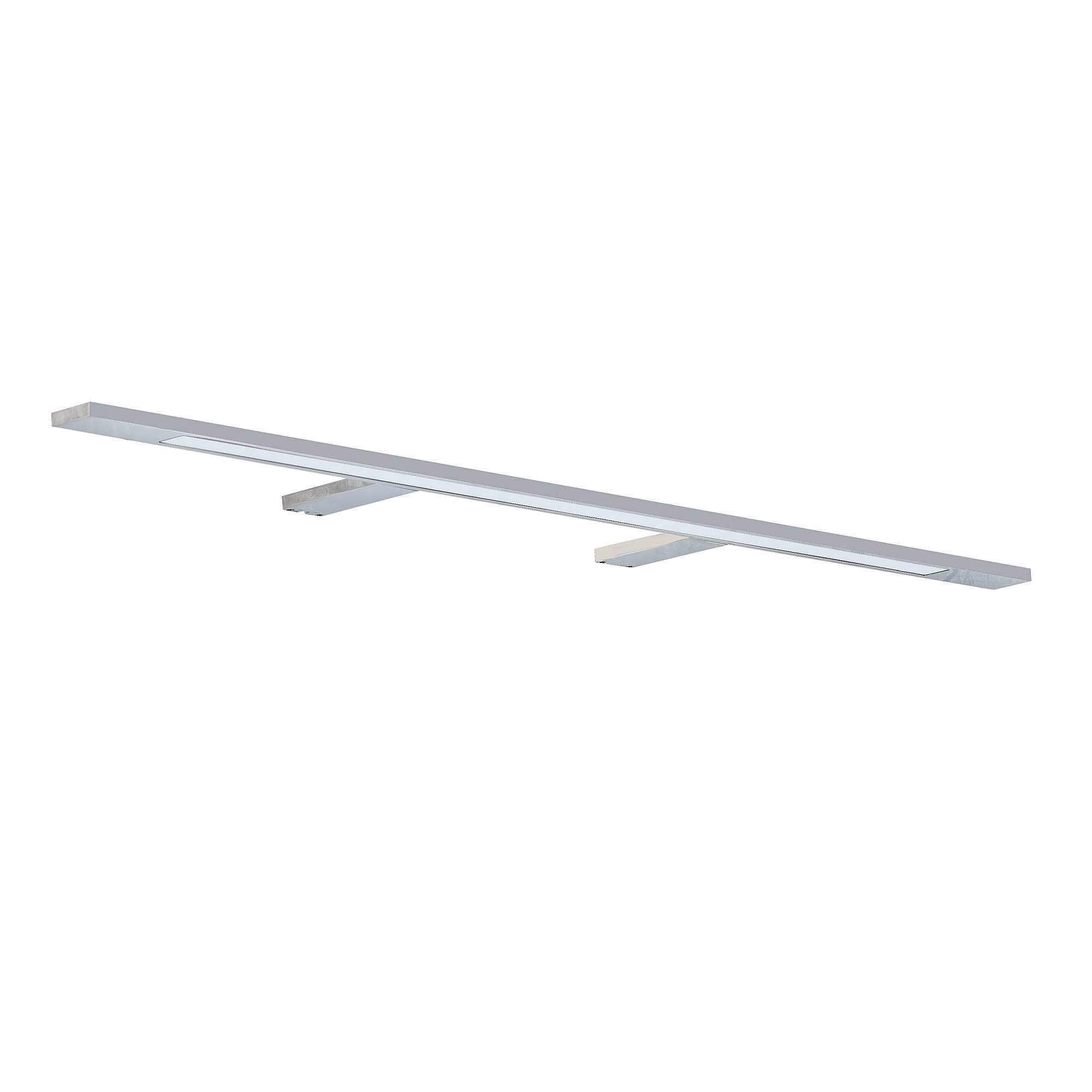 LED Spiegelleuchte 740mm neutralweiß 230V aus Aluminium verchromt - IP44 für Bad, Badezimmer Spiegellampe Spiegelschrank-Lampe Schrankleuchte Schminklicht