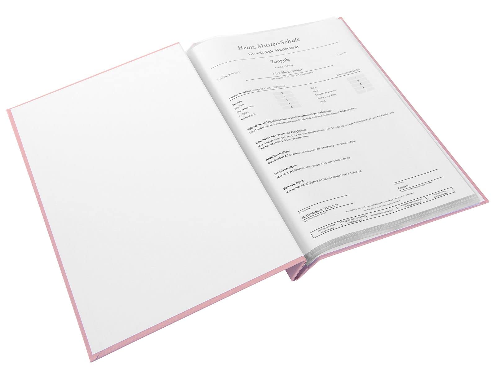 goldbuch 36 131 Certificate Folder Cheeky & Free Dusky Pink, Display Folder Dimensions 24 x 31.5 x 2 cm, 12 Transparent Pockets, Screw Closure for Removing The Sleeves, Cover Made of Art Print, - Image 3