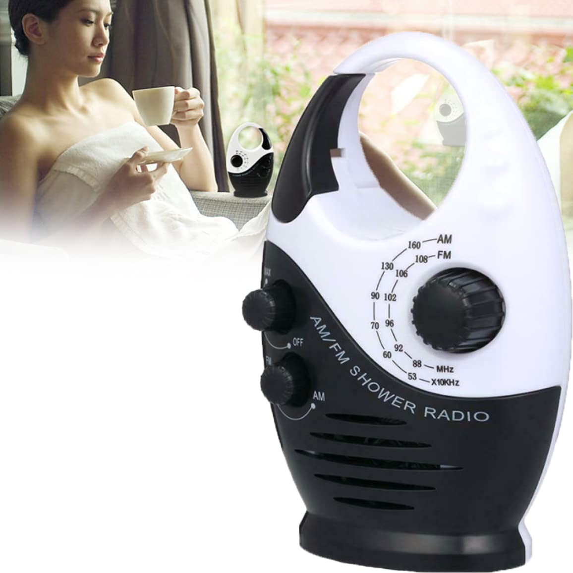 Radio de Douche imperméable Mini Am/FM DOUCH Radio Radio Radio Radio Radio Radio Radio INTRACKE