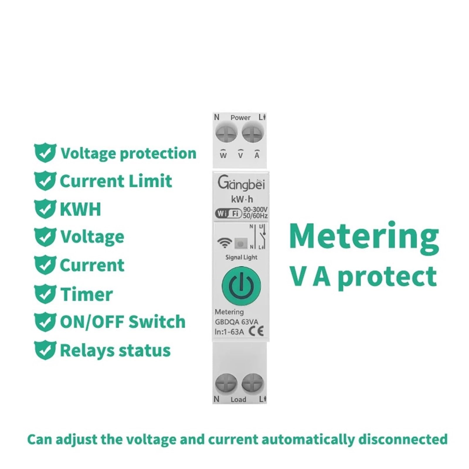 Interruttore Automatico, Compatibile Con GBDQA, Modulo WiFi TUYA