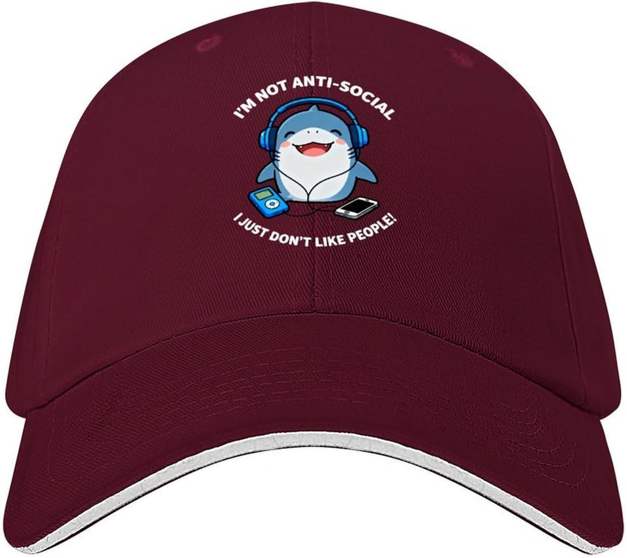 Thing is That I'm Not an Antisocial Person. I Just Don't Like Interacting with Others! 100% Polyester Baseball Cap Hat