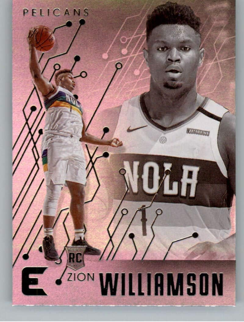 2019-20 Panini Chronicles Essentials Basketball #210 Zion Williamson New Orleans Pelicans Official NBA Trading Card From Panini America