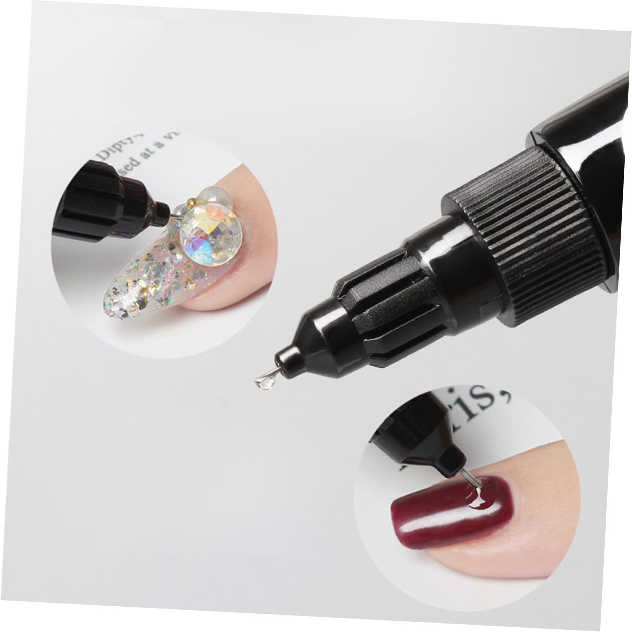 Beavorty 3 Set Di Colla Per Nail Art Gel Penna Per Riempimento Trapano Adesivo Strumento Per Manicure Gioielli Per Unghie Pasta Adesiva Con Strass