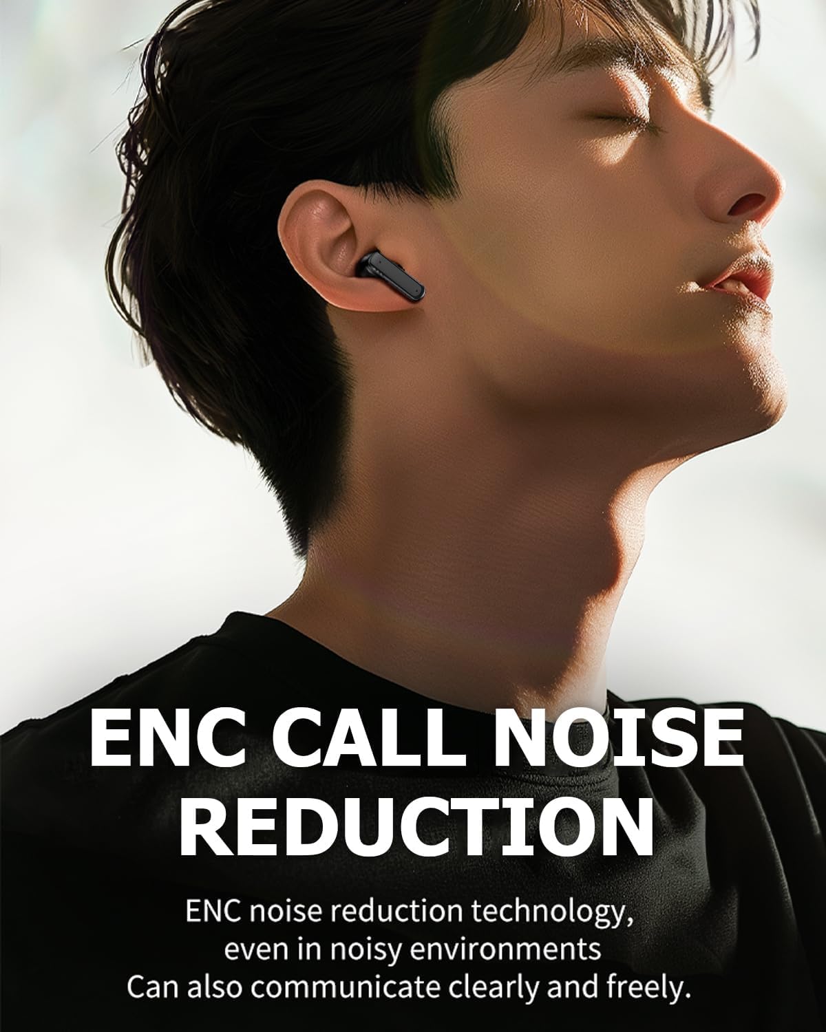 Wireless Touchscreen TWS True Wireless Bluetooth ANC Active Noise Cancelling Earbuds with Smart Touch Screen Case - Blue Tooth Earphones for iPhone Android In Ear Headphones