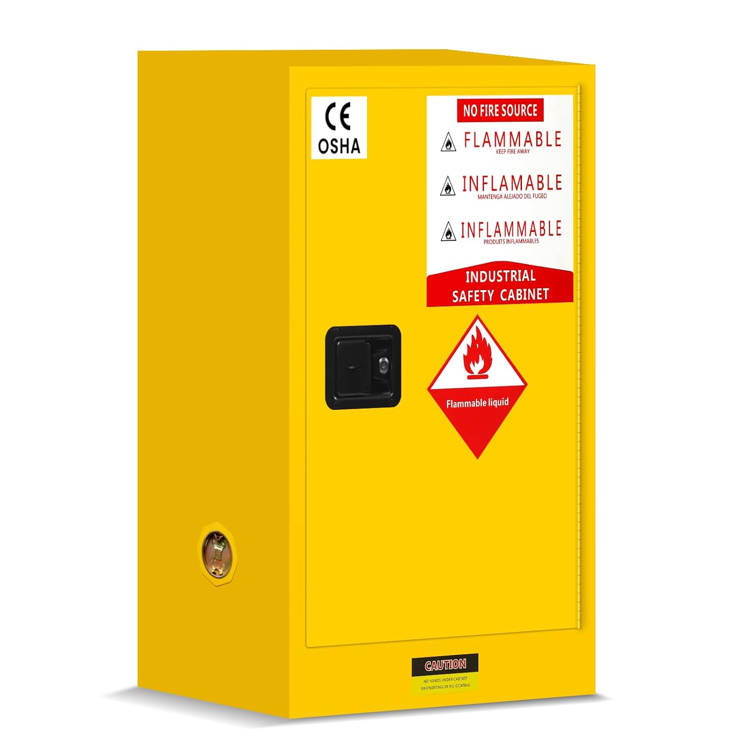 Flammable Storages Cabinets, Flammable Liquid Storage Cabinet, Adjustable Shelf Chemical Storage Cabinets, Fire Cabinet for Chemicals (23'' x 18'' x 35'')
