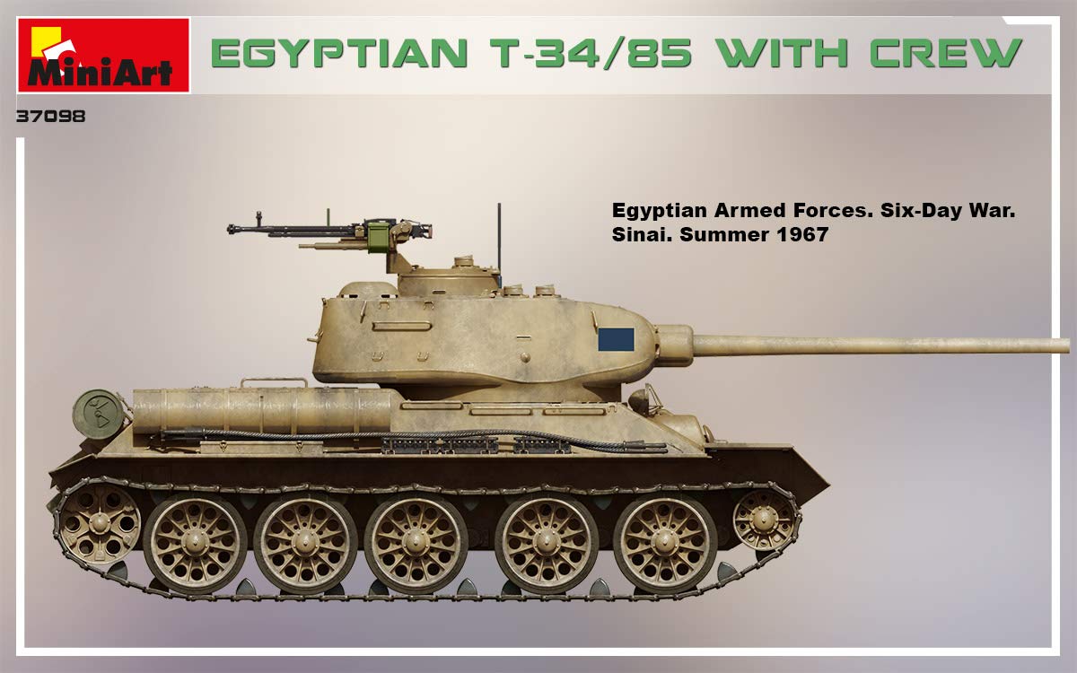 Miniart 1:35 - T-34/85 egiziano con equipaggio