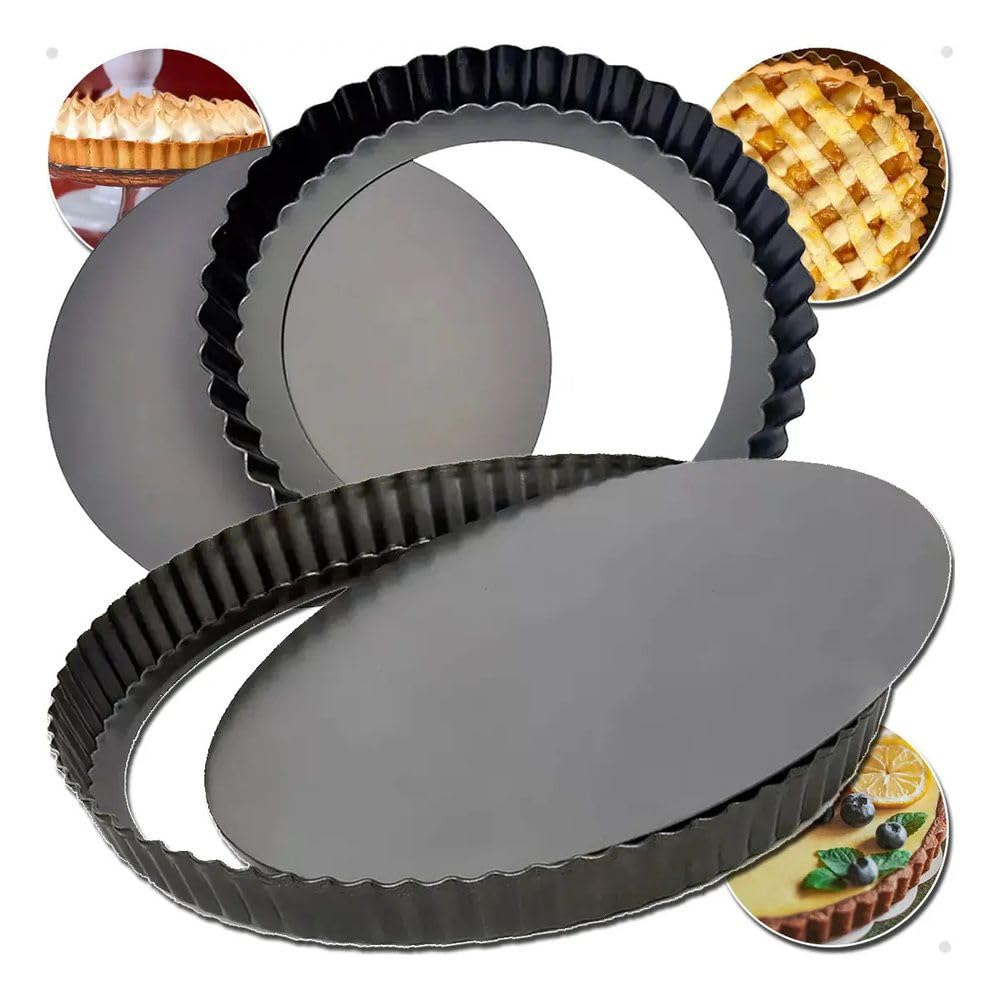 Forma de Torta, Fundo Removivel Redonda para Torta e Quiche | Antiaderente, Fundo