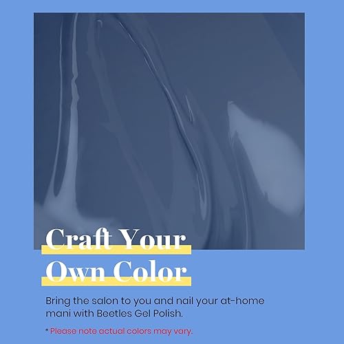 Miniatura 654 de Beetles - Esmalte de uñas en gel de 0.5 onzas fluidas (15ml), curado con lámpara LED, extracción por remojo, para arte de uñas, estética