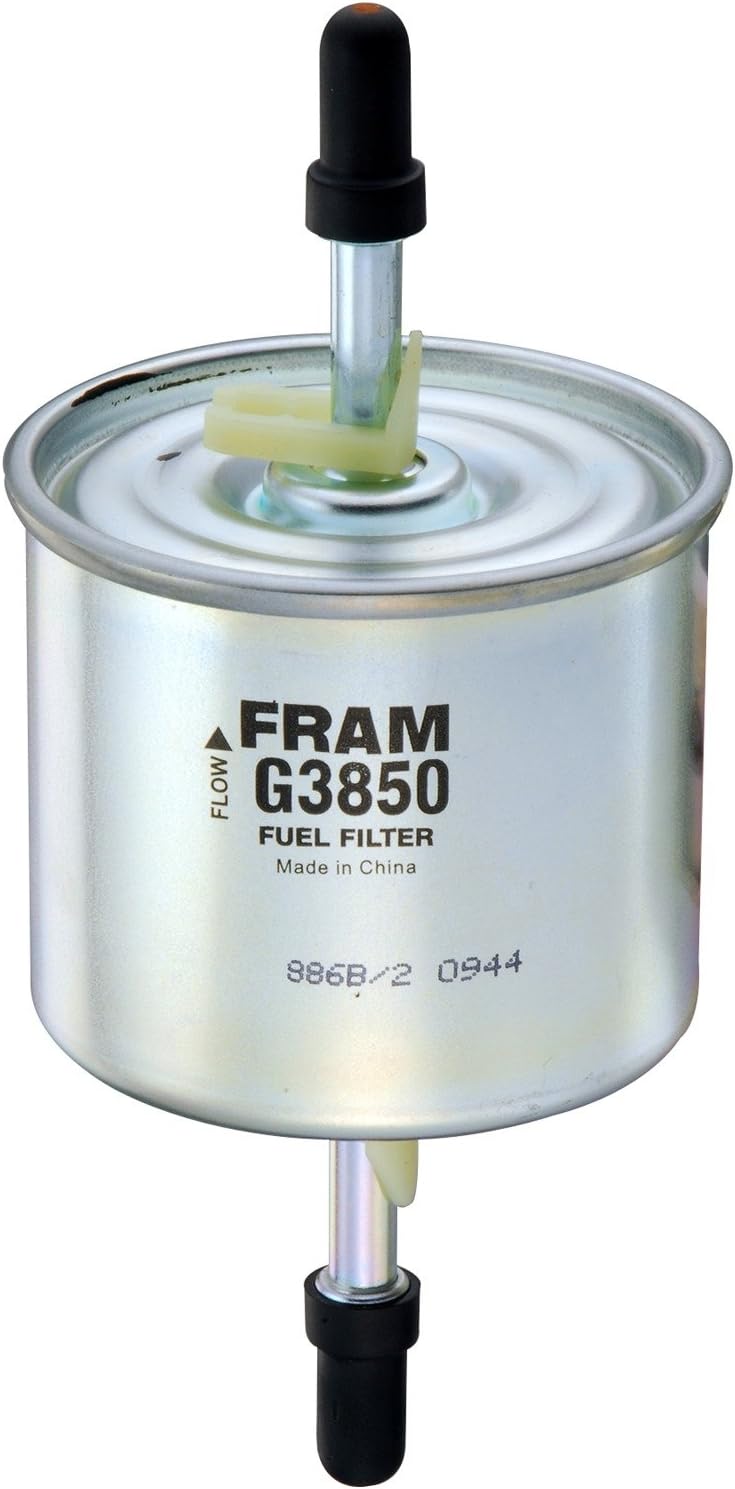 FRAM G3850 High-Performance Replacement Inline Fuel Filter for Optimal Engine Protection, 5/6" Universal Gas Fuel Filter Replacement for Select Ford, Mazda, Mercury, and Winnebago Model Years