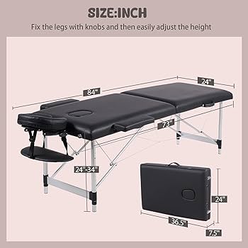 Amazon.com: Portable Massage Table w/Neck Stretcher, 84 inch