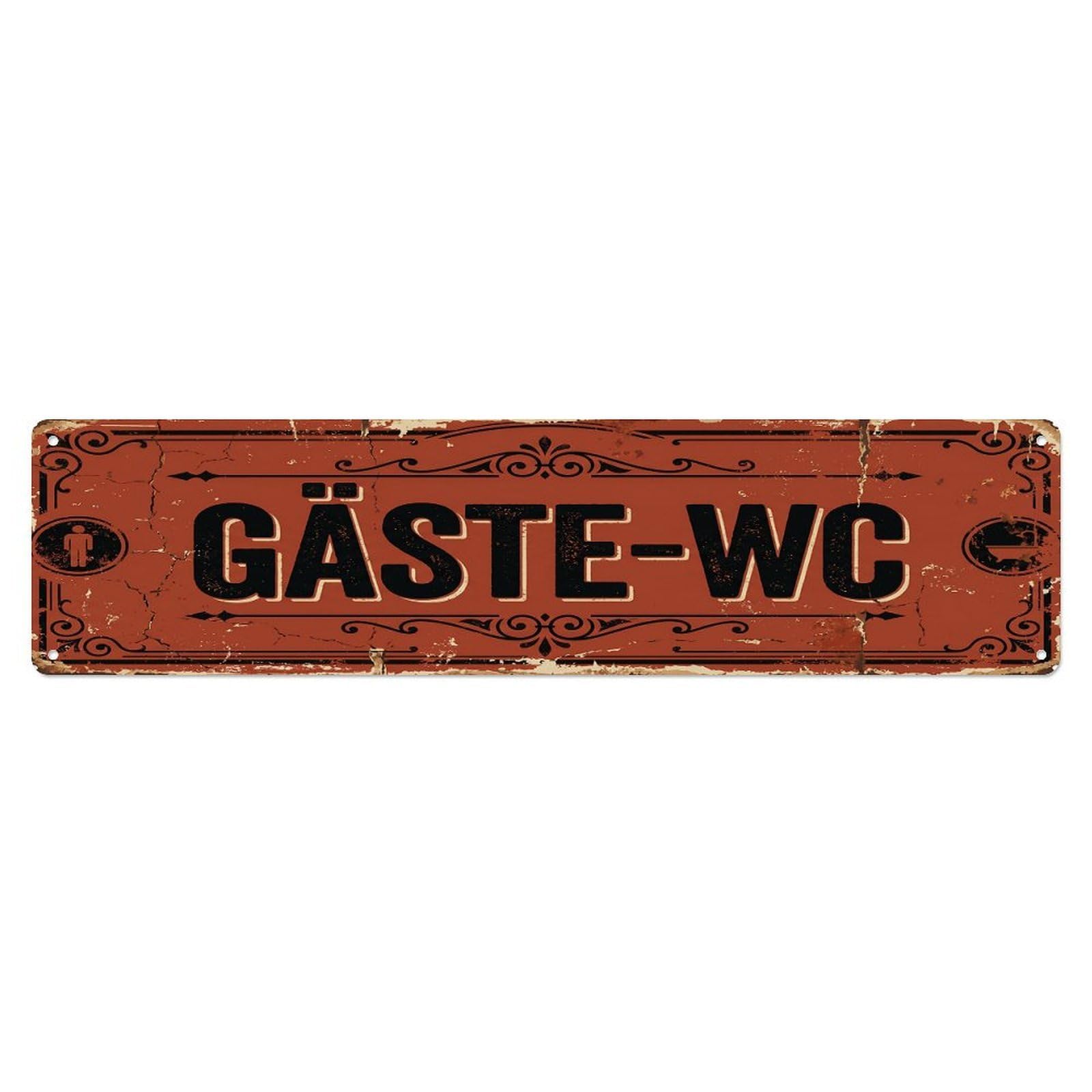 Vintage Bold Office Lavatory Toilet(WC) Door Metal Tin Sign Plaque Wall Decor for Cafe, Club Bar, Office, Home Garden Metal Poster 4x16Inch