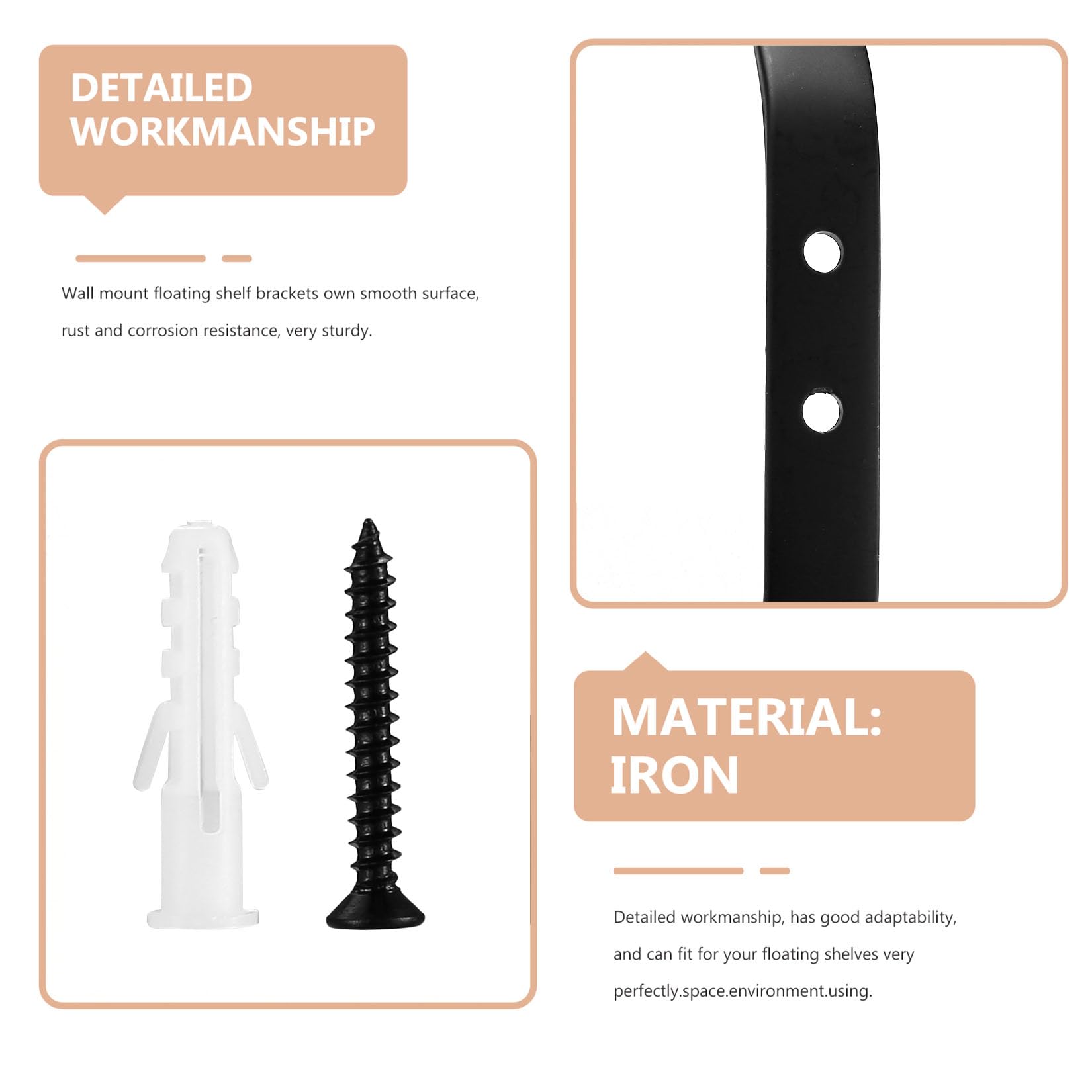 6 stuks garderobehaken, zwart, kledinghaken aan de muur, handdoekhaken om te boren, moderne garderobehaken, dubbele kledinghaken, wand voor jassen, mantels, kleding, sjaals, handtassen en meer (zwart