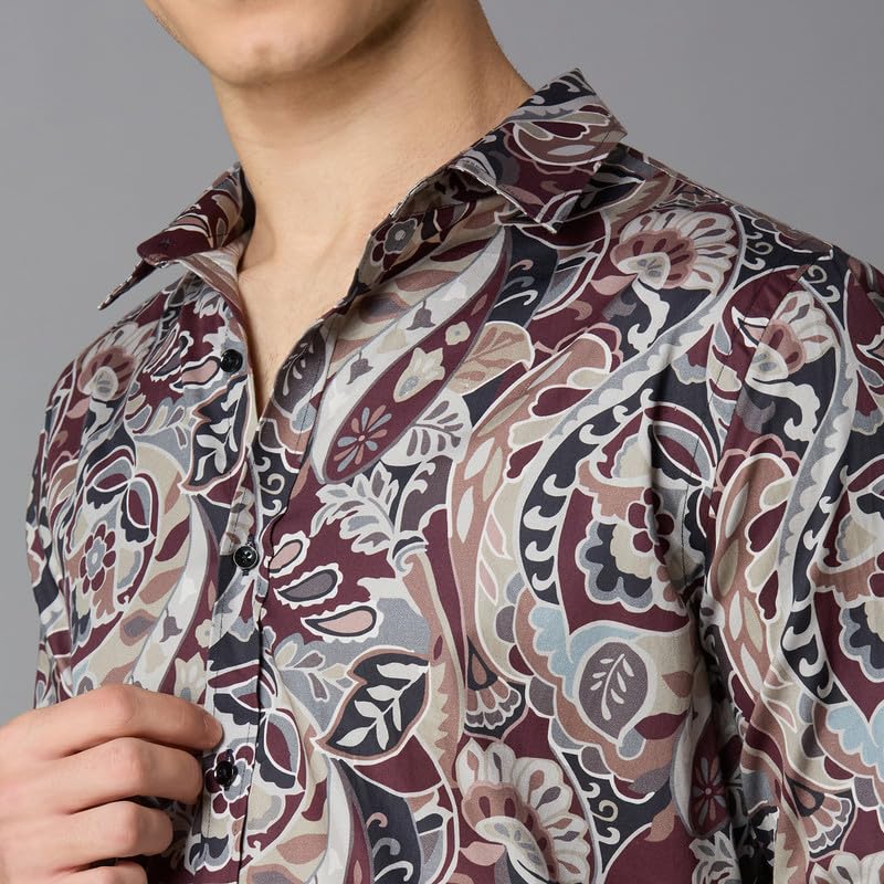 Image of MARK & ALBERT Men's Slim Fit Cotton Formal Shirt