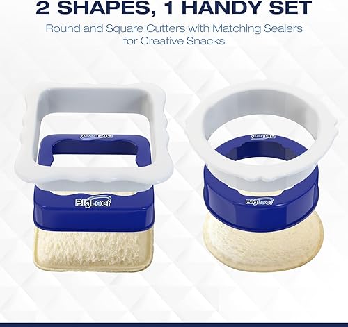 Miniatura 2 de Cortadores de sándwiches sin incrustaciones para el almuerzo de los niños, cortador de sándwiches y sellador para hacer PBJ sin corteza, sandwichera