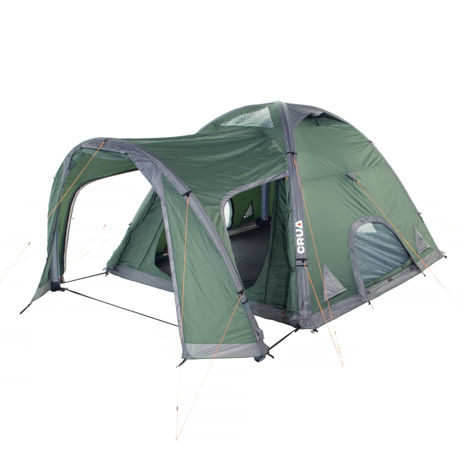 Crua Core 6 Person Tent - Air Tent with Inflatable Beams for a Quick & Easy Set Up, Large Family Tent and Porch