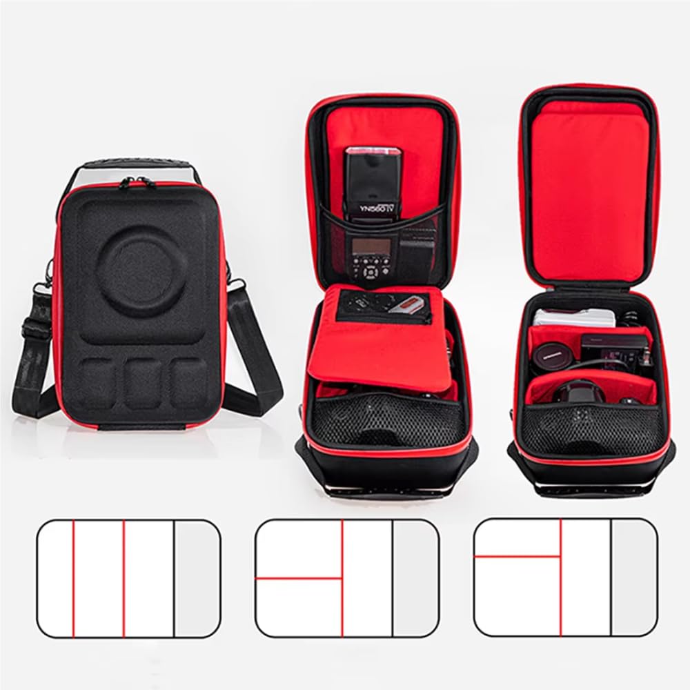 Generico Custodia rigida in EVA per fotocamera Per Cn R62 R8 Per Nk Z6 Z5 ZF per Sn A7C2 Borsa per fotocamera Custodia da viaggio portatile con tracolla Borsa interna per fotocamera