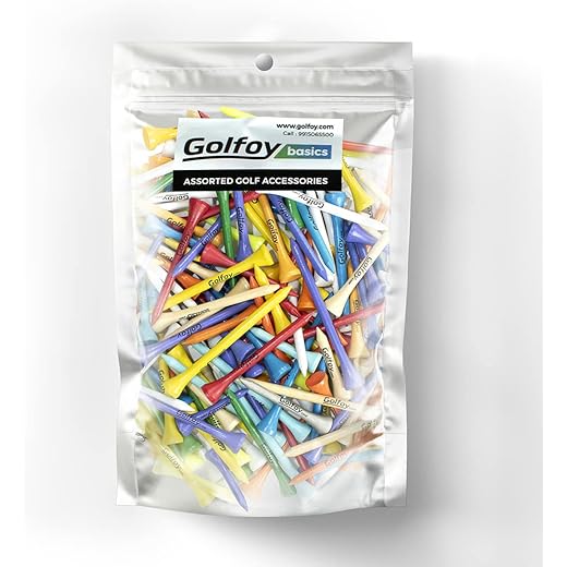 Golfoy Basics Mixed Colored Golf Tees 100 Count
