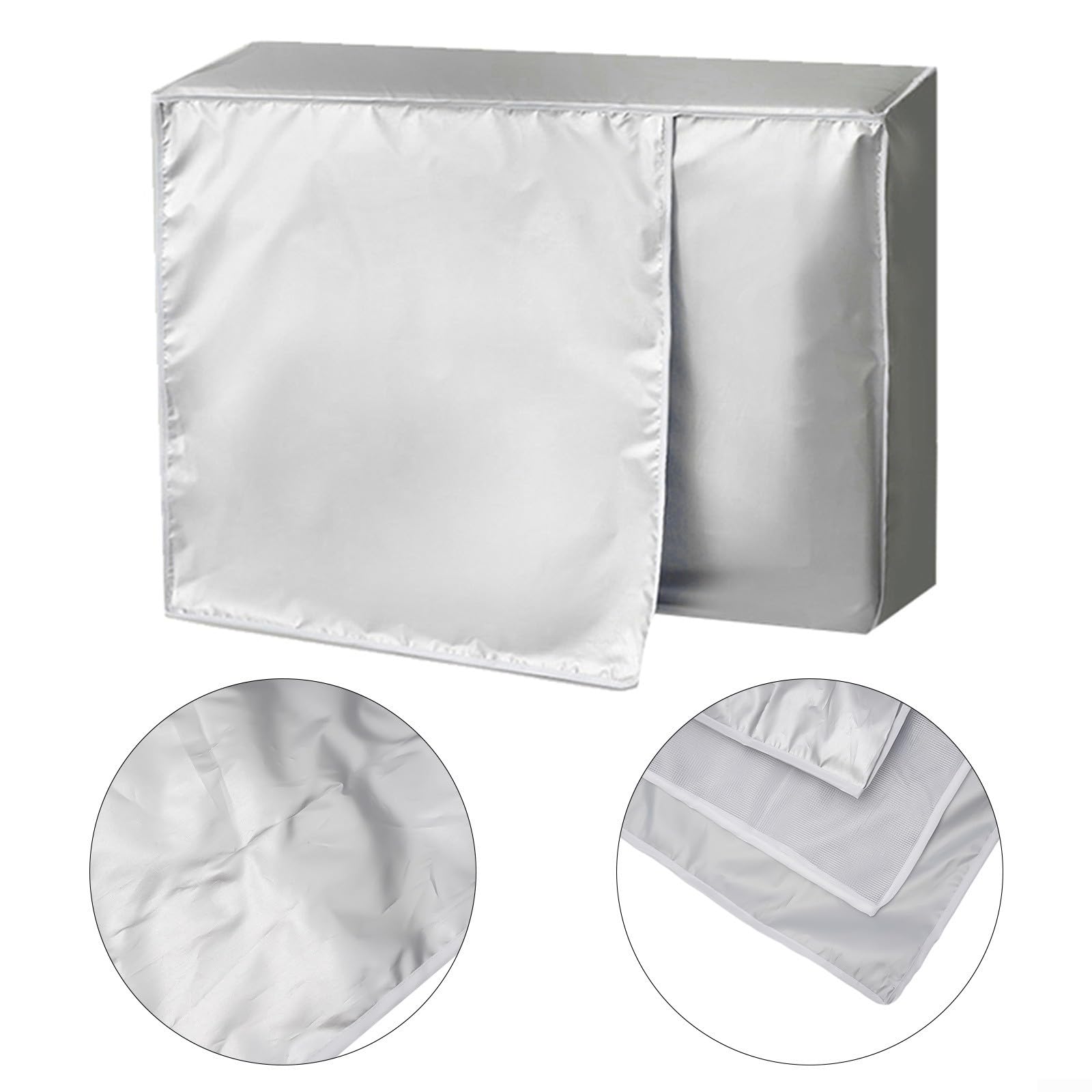 Copertura per unità esterna per condizionatore d'aria, riflettente, impermeabile, in poliestere rivestito in argento (1-1,5 P)