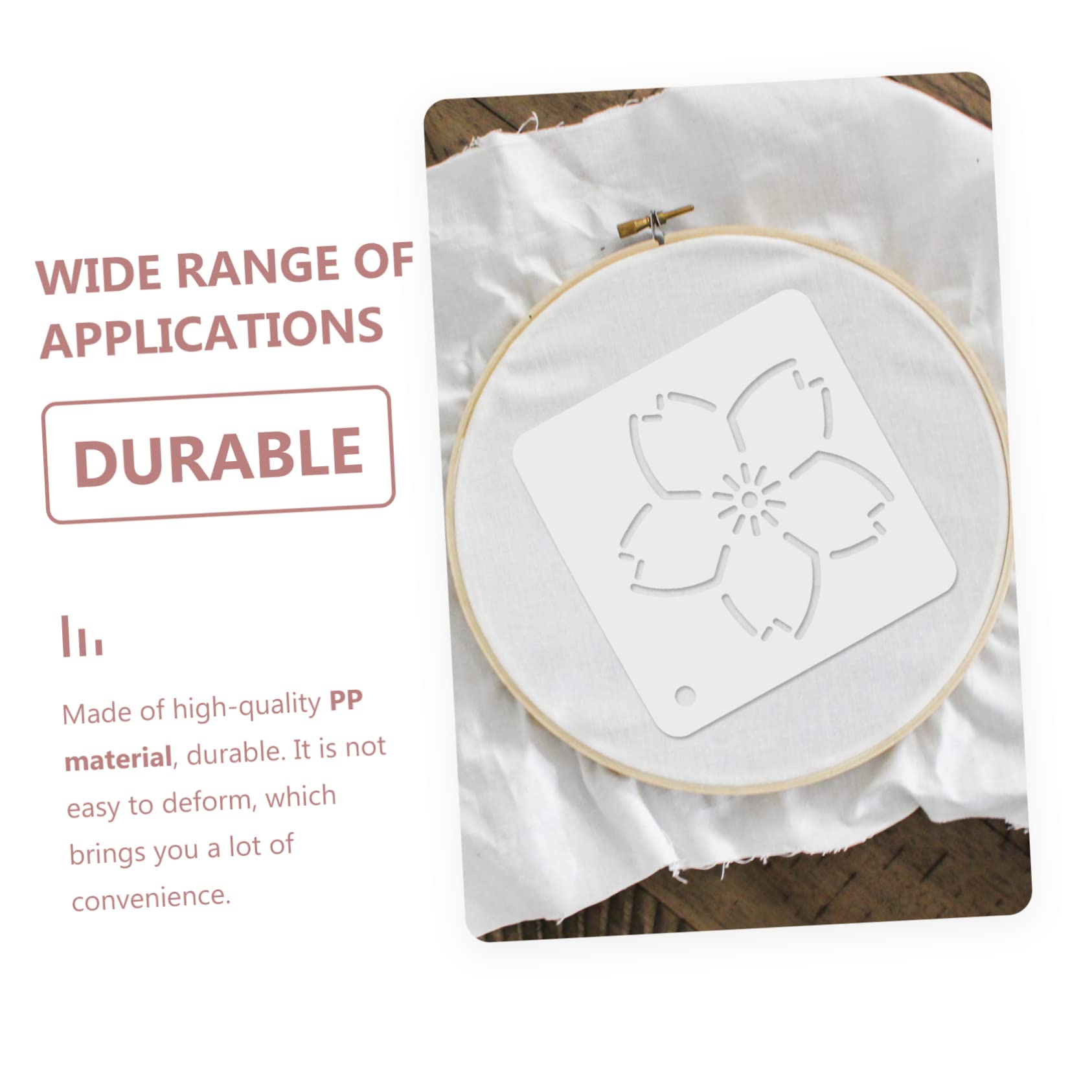 jojofuny 3 Sätze Teiliges Blüten Patchwork Schablonen Diy Nähzubehör Für Kreative Projekte Wiederverwendbar Und Flexibel Für Quilten Und Stickmuster 6 Stück * 3