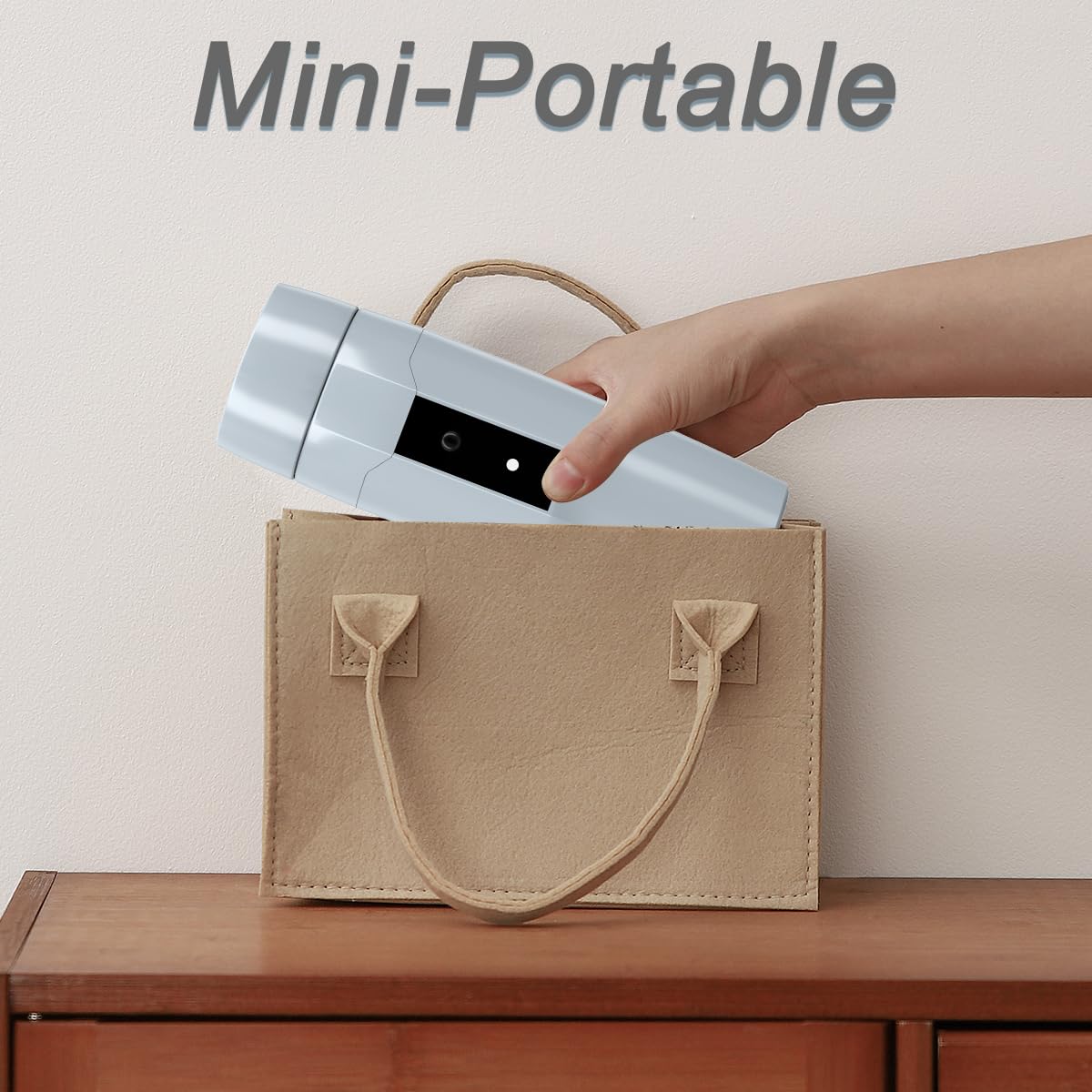 Caldera eléctrica portátil, pequeña tetera eléctrica de viaje, calentador de agua rápido de 300 W, mini taza de café eléctrica para hoteles, oficinas y caravanas, apagado y reinicio automático, gris 7