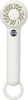 オーム(OHM) 扇風機 ミニ ポータブル USB充電式 カラビナ付きハンディファン ネックファン デスクファン 卓上 ホワイト KIS-HF1200JA-W 08-1604 オーム電機