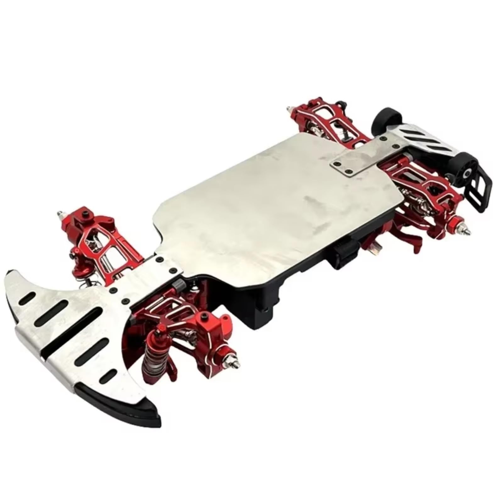 RC Modelli Parti Braccio Anteriore Inferiore In Metallo Per MJX Per Hyper GO 14211 1/14 RC Modello Auto Camion Cingolato Per Buggy Aggiornamenti Parti Accessori(Red)
