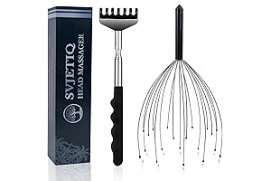Gifts Under 10 Dollars Unisex: Scalp & Back Massager Combo
