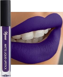Bright Violet Purple Matte Liquid Lipstick | Long-Lasting Comfort | Smudge-Proof Transfer-Resistant | Full Coverage Non-Drying | Vegan & Cruelty-Free | All-Day Wear Lip Color | Violet