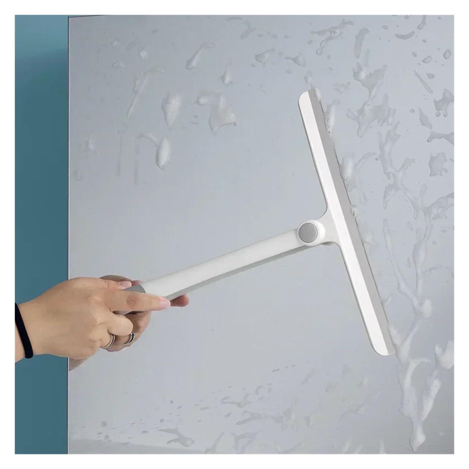 Limpiaparabrisas de Ducha Limpiador de Vidrio Silicona Giratorio 360 ​​Grados, escobilla Goma for Ducha, for Ventanas, Limpiador Espejos, Limpieza del hogar