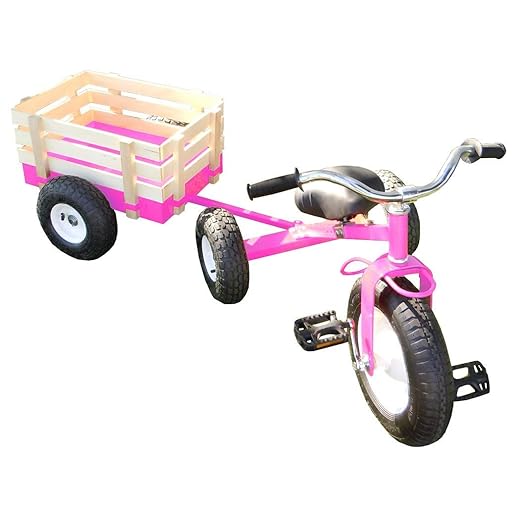 All Terrain Tricycle with Wagon (Pink), #CART-042P