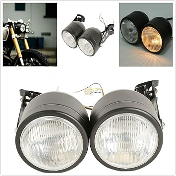 Motorcycle Twin Front Headlight lamp Bracket For Harley Street Dual Sport Dirt Bikes Street Fighter Naked Cafe Racer