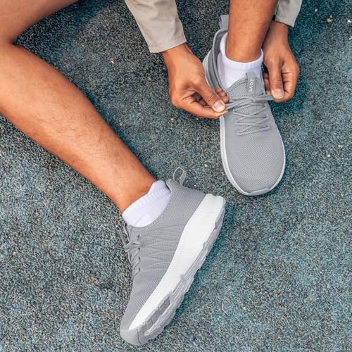 Image of ZOVE Wide Toe Box Shoes for Men Extra Wide Width Sneakers Non-Slip Ultra Light Wide Tennis Running Shoes Breathable Casual Walking Sneakers Diabetes Workout Gym Jogging Sports