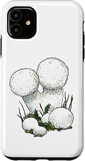 iPhone 11 Meadow Puffball Fungus Lycoperdon Pratense Plant Case