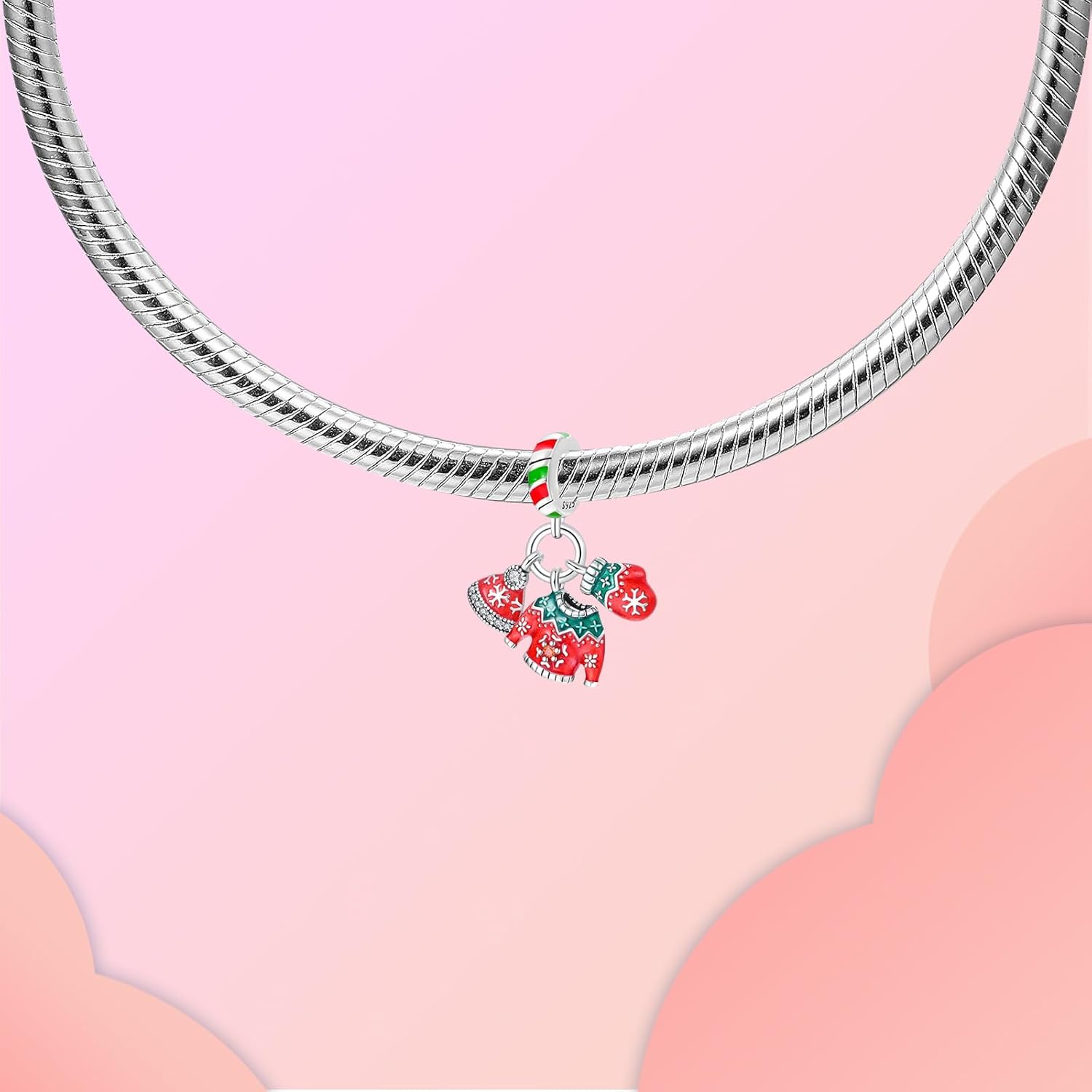 LUXILLA 925 Sterling Silver Charms Halloween Charm Christmas Charm fits Bracelets Necklace Pendant Bead Charms Jewelry Gift for Women Family Friends - Image 2