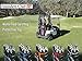 Founders Club Premium Cart Bag with 14 Way Organizer Divider Top (Blue and Black)