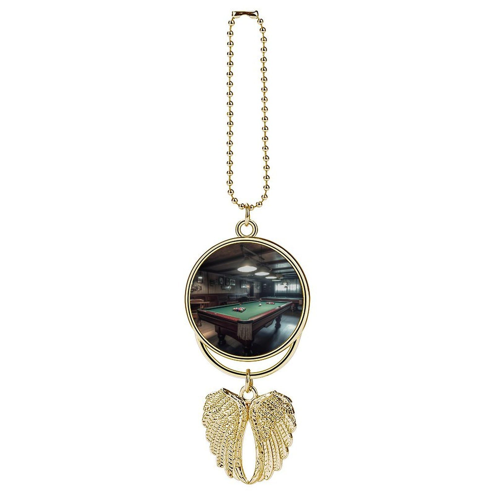 Billiard Car Charm Alloy Car Rear View Mirrors Hanging Ornaments Stylish Car Pendant Funny Auto Hanging Accessories Car Hanging Ornaments Gift for Women Men