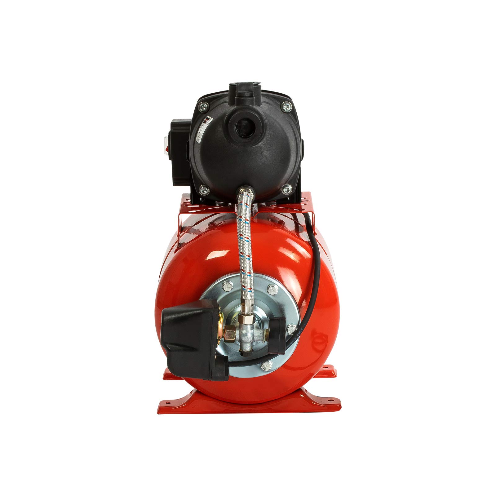 Grafner Hauswasserwerk 800 Watt (max. 5 bar, 20 Liter Kessel, Fördermenge 3500 Liter/Stunde, Start/Stop Automatik, Druckschalter, Manometer, Trockenlaufschutz) Hauswasserautomat Gartenpumpe