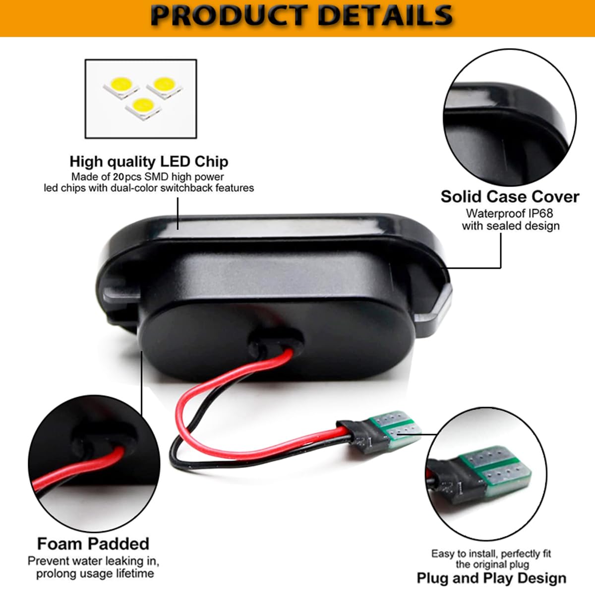 2 szt. Dynamiczny LED Bokser/Kierunkowskaz Sekwencyjny Compatible For VW Transporter T5 Polo Golf 3 4 Passat B5 Sharan Lupo Bora Multivan CANBUS Bez Błędów Wodoszczelny